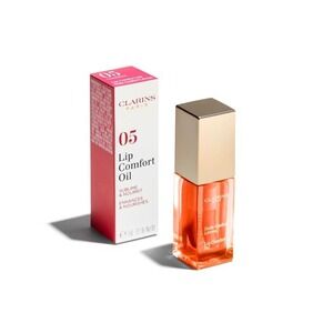 NIB Clarins Lip Comfort Oil Enhances And Nourishes 05 Tangerine 1.4 ML .01 OZ
